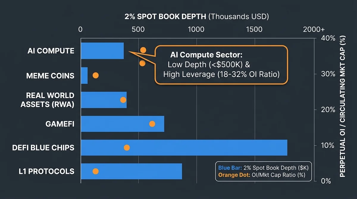 Wide 16:9 horizontal comparison chart graphic on a dark slate background. A dual-axis visualization comparing 2% spot book de